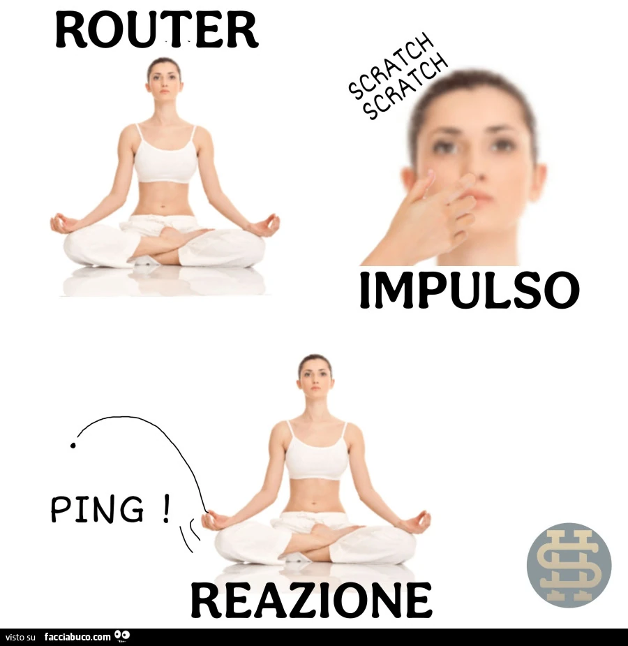 Router impulso ping reazione