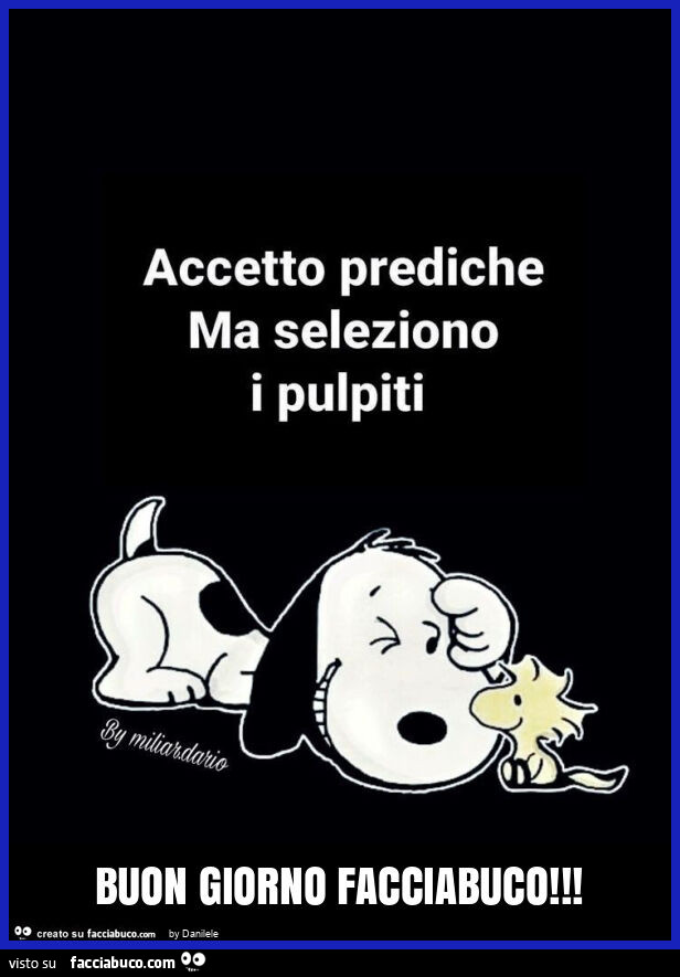 Buon giorno facciabuco