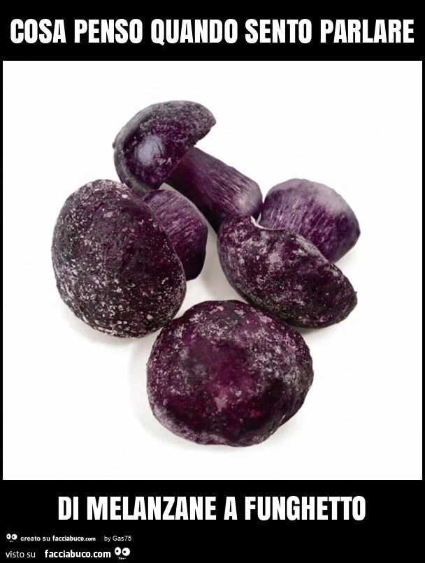 Cosa penso quando sento parlare di melanzane a funghetto