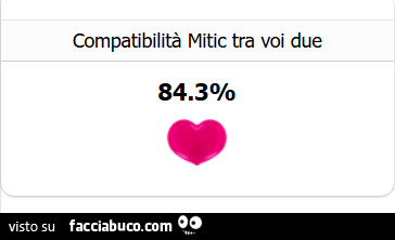 Compatibilità mitic tra voi due 84