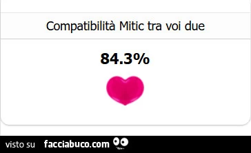 Compatibilità mitic tra voi due 84