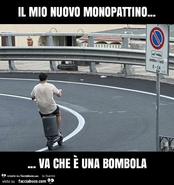 Il mio nuovo monopattino&hellip; va che è una bombola