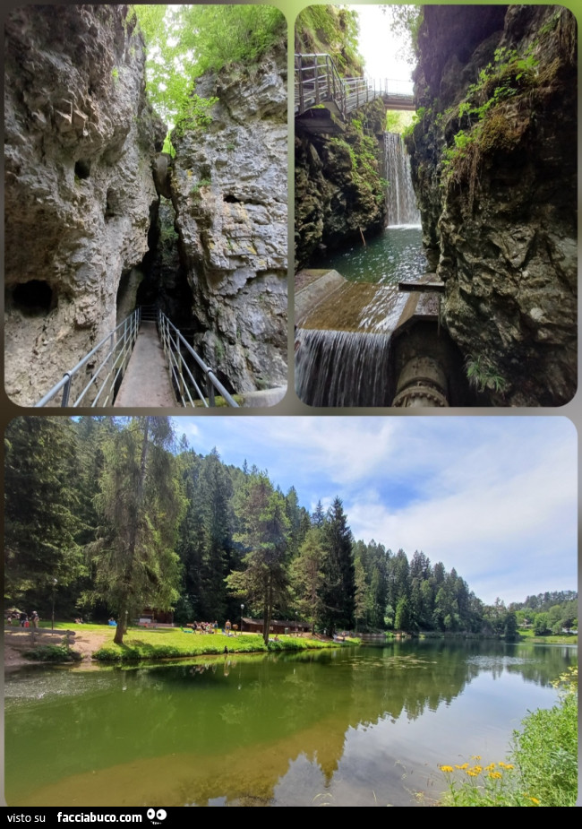 Canyon Rio sass e lago Smeraldo Trentino foto