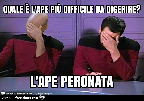 Quale è l'ape più difficile da digerire? L'ape peronata