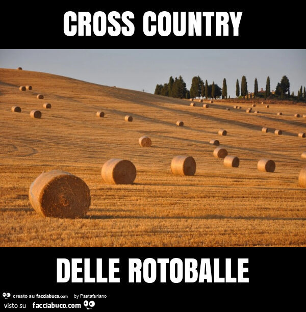 Cross country delle rotoballe