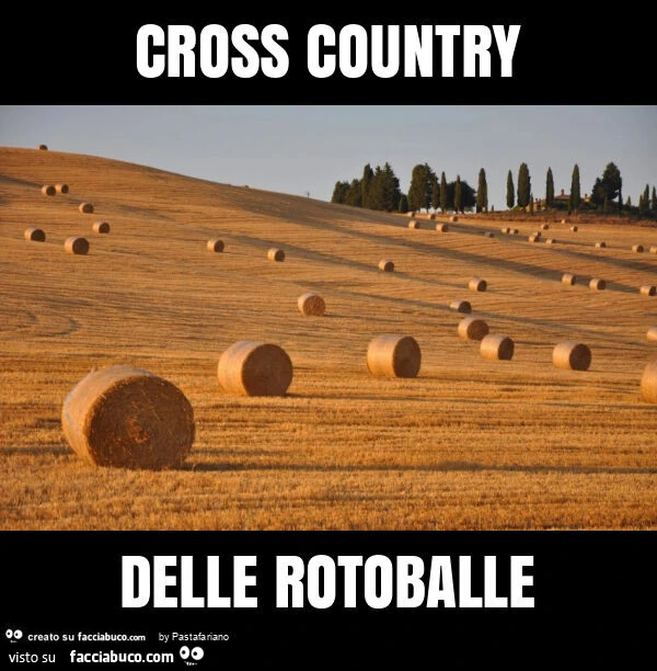 Cross country delle rotoballe