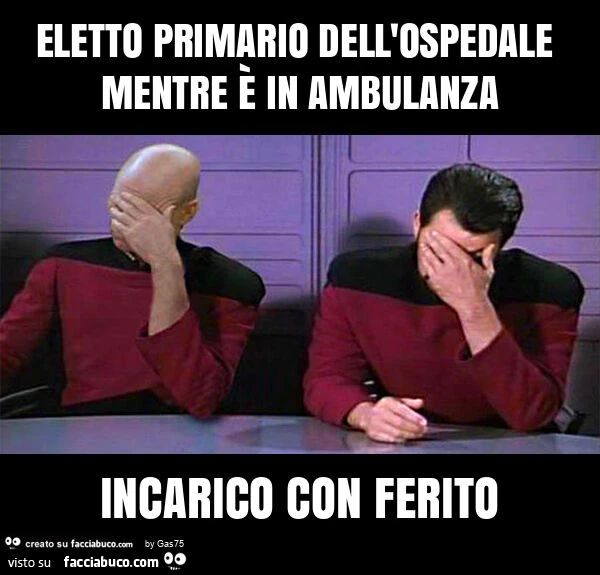 Eletto primario dell'ospedale mentre รจ in ambulanza incarico con ferito