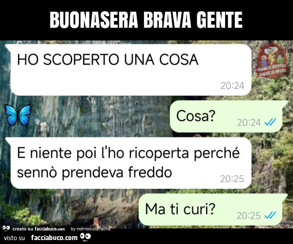 Buonasera brava gente