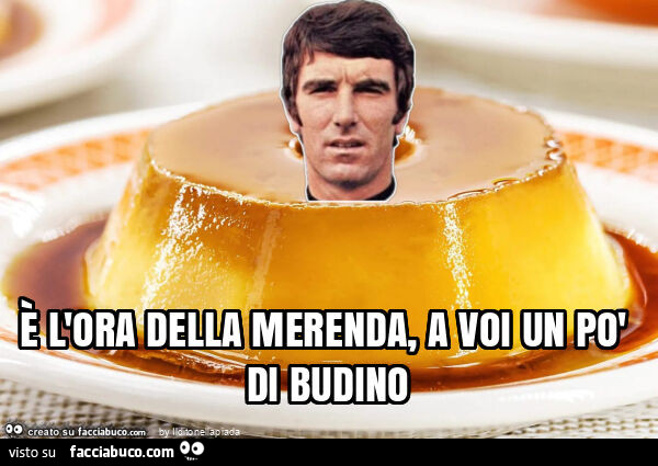 È l'ora della merenda, a voi un po' di budino