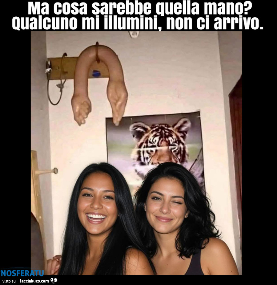 Ma cosa sarebbe quella mano?