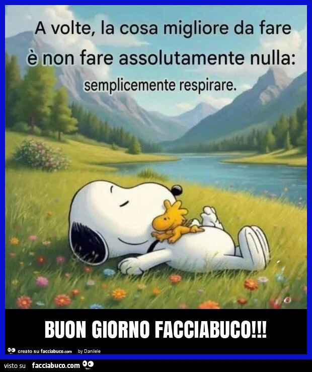Buon giorno facciabuco