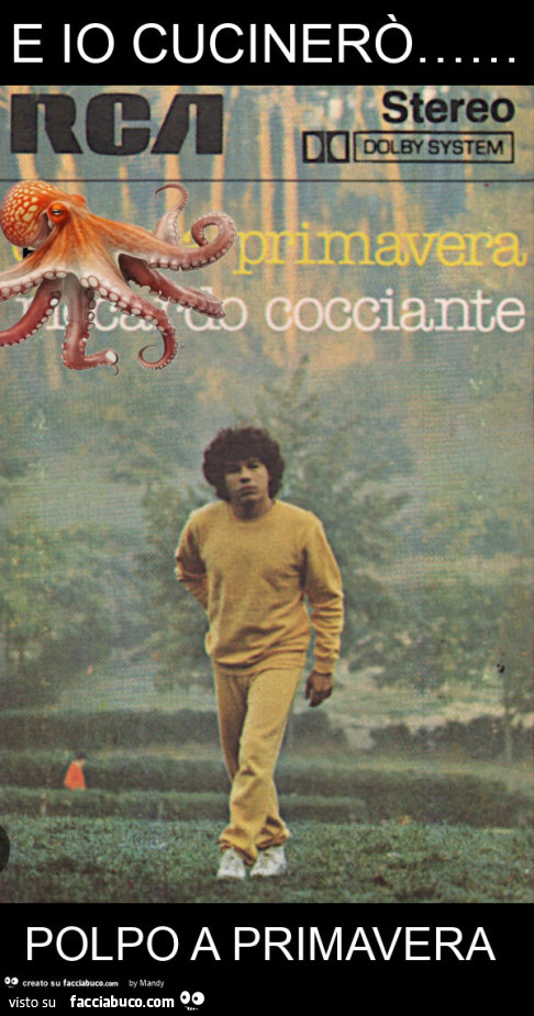 E io cucinerò&hellip; polpo a primavera