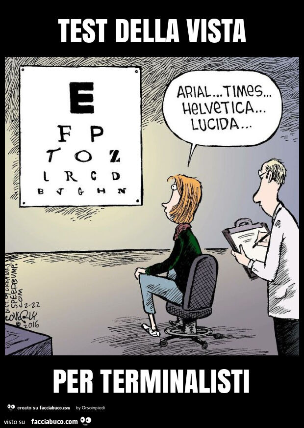 Test della vista per terminalisti
