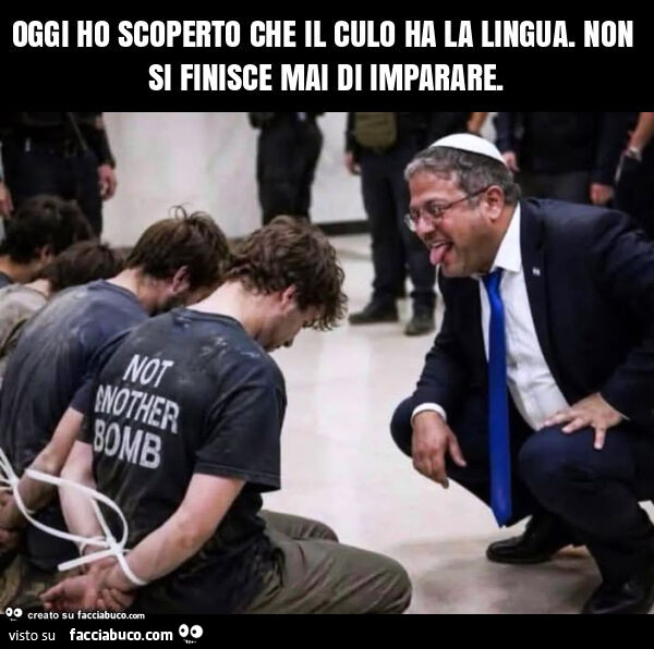 Oggi ho scoperto che il culo ha la lingua. Non si finisce mai di imparare
