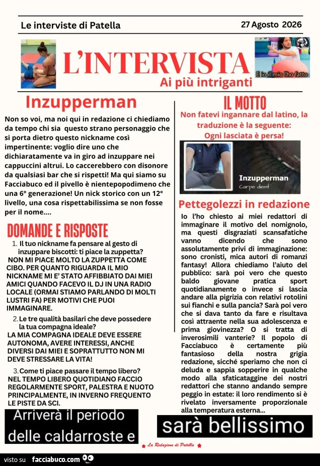 Intervista a Inzupperman