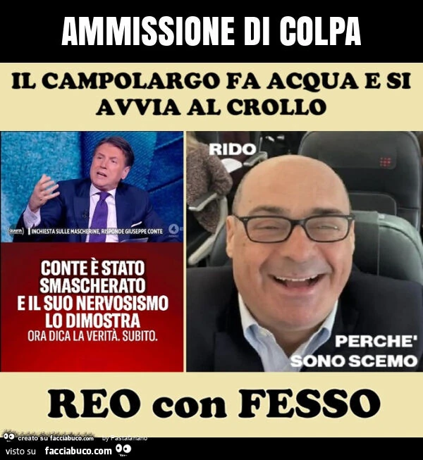 Ammissione di colpa a sinistra