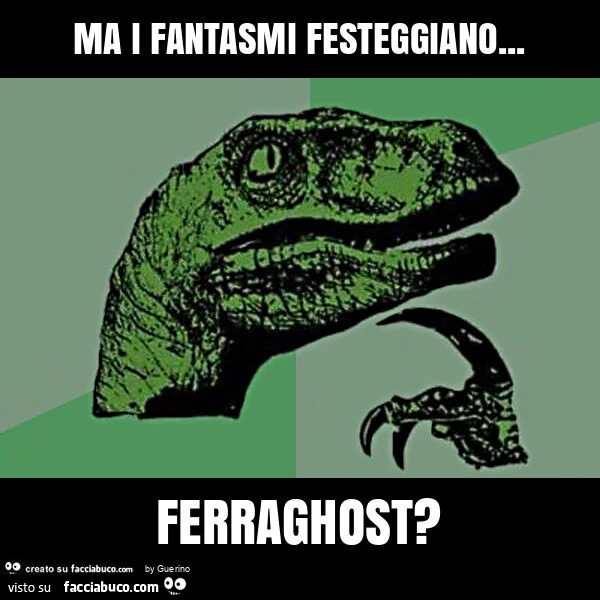 Ma i fantasmi festeggiano&hellip; ferraghost?