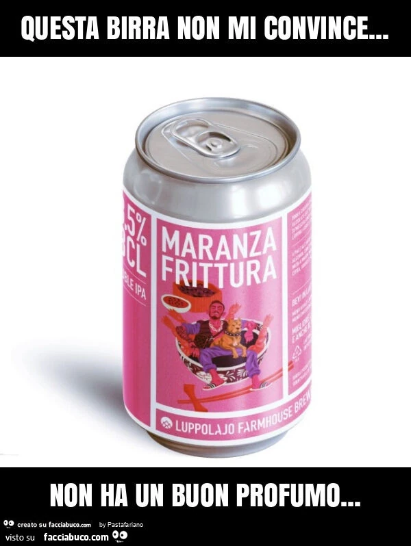 Questa birra non mi convince&hellip; non ha un buon profumo
