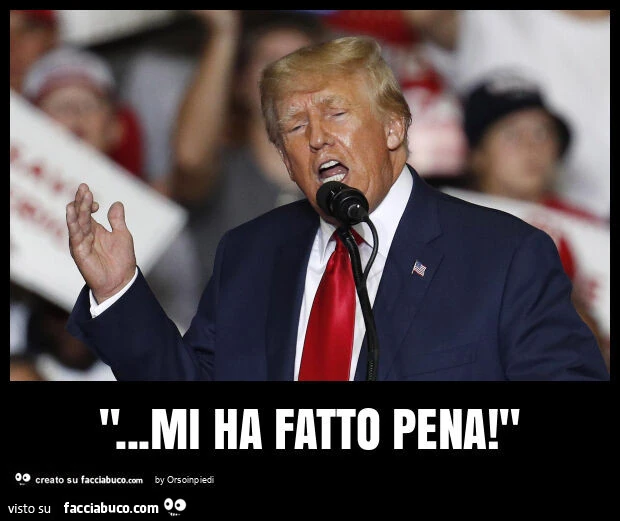 "&hellip; mi ha fatto pena! "