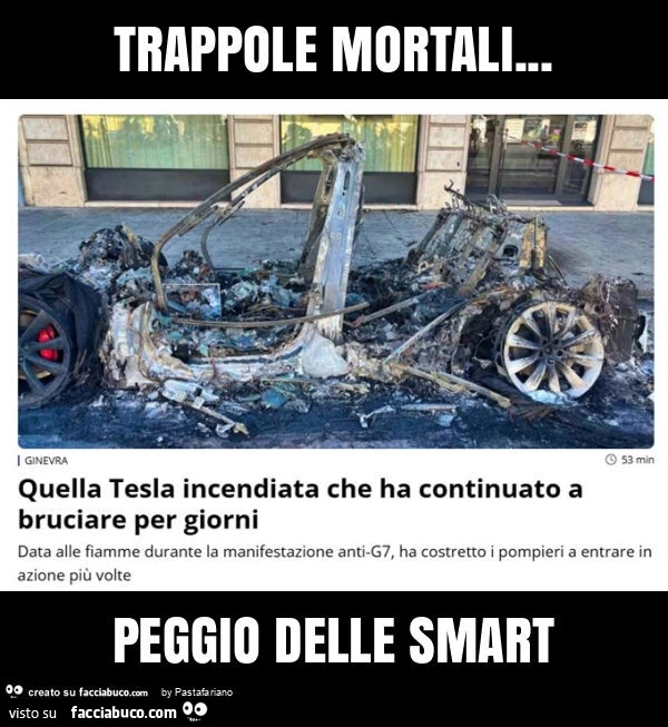 Trappole mortali&hellip; peggio delle Smart