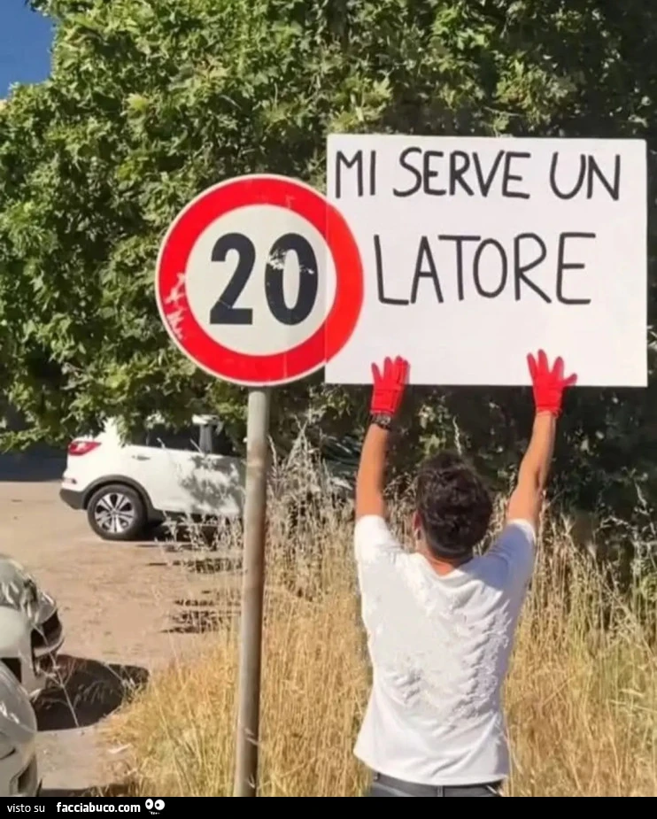 Mi serve un ventilatore cartello stradale