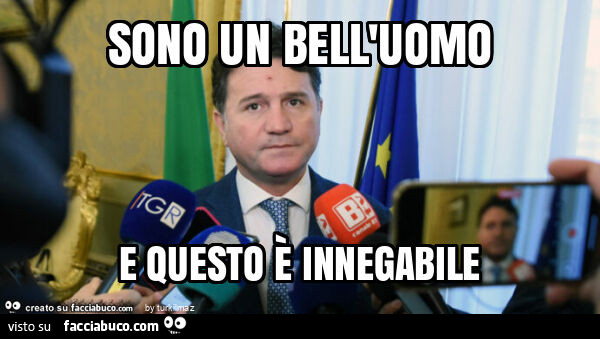 Sono un bell'uomo e questo è innegabile