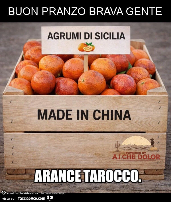Buon pranzo brava gente