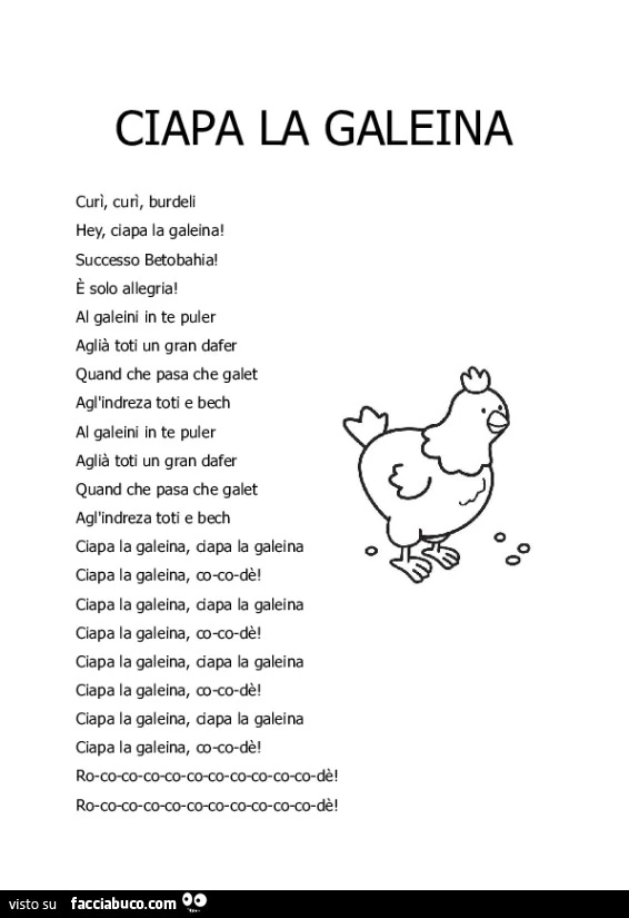 Ciapa la galeina