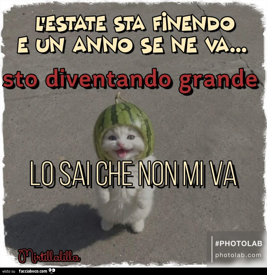 Lo sai chr non mi va