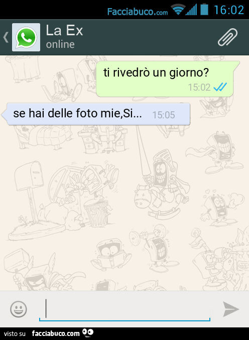 Ti rivedrรฒ un giorno? Se hai delle foto mie, Si