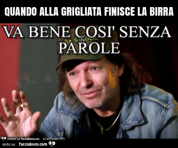 Quando alla grigliata finisce la birra