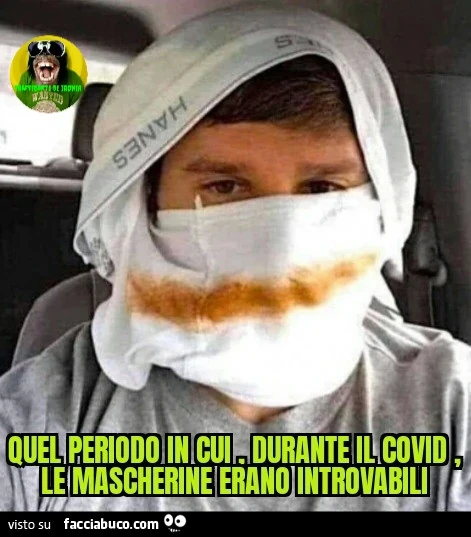 Quel periodo in cui durante il covid le mascherine erano introvabili