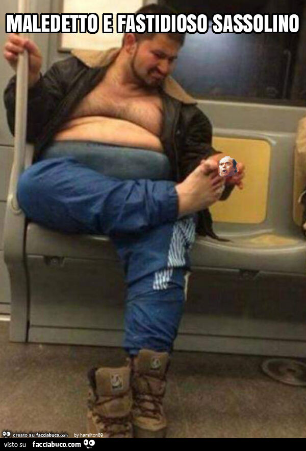 Maledetto e fastidioso sassolino