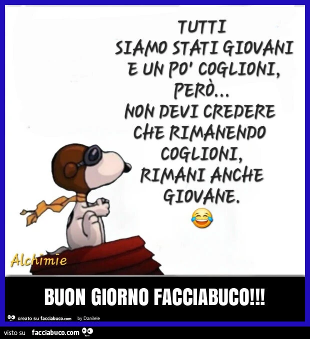 Buon giorno facciabuco