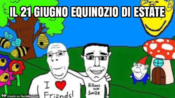 Il 21 giugno equinozio di estate