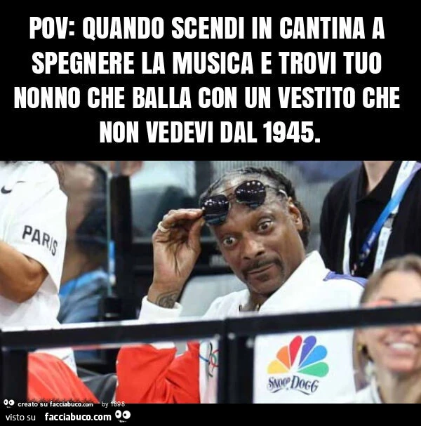 Pov: quando scendi in cantina a spegnere la musica e trovi tuo nonno che balla con un vestito che non vedevi dal 1945