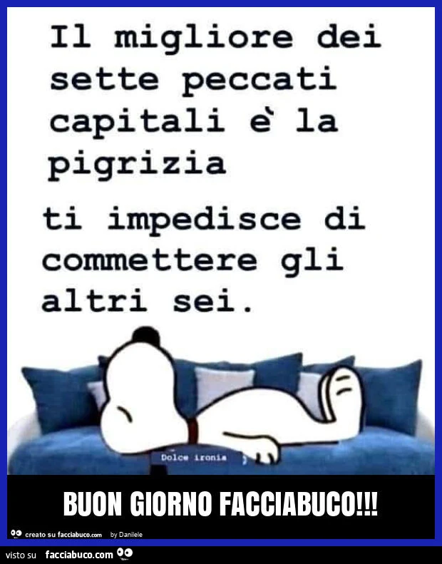 Buon giorno facciabuco