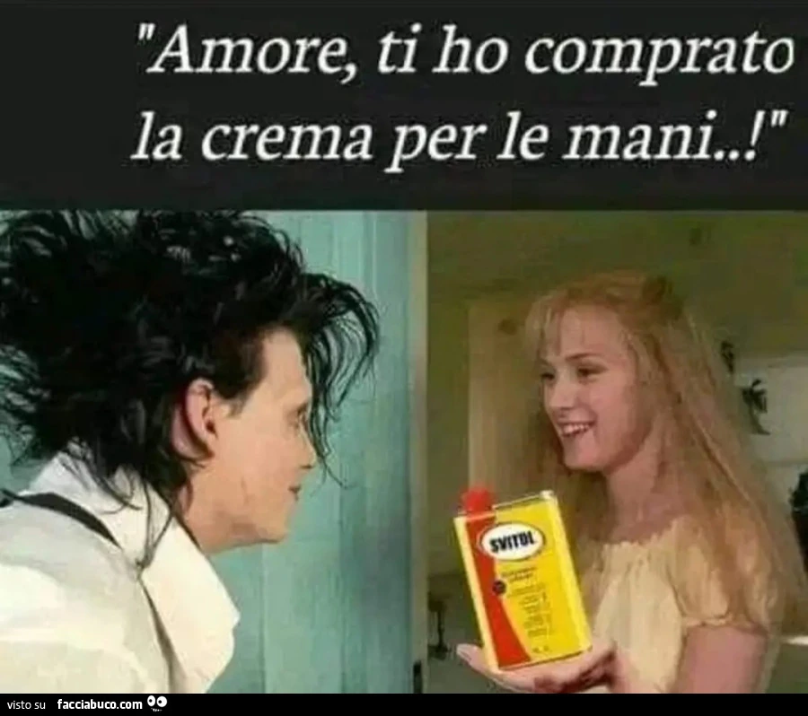 Amore t8 ho comprato la crema per le mani