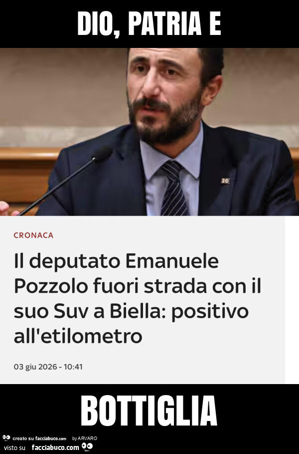 Dio, patria e bottiglia