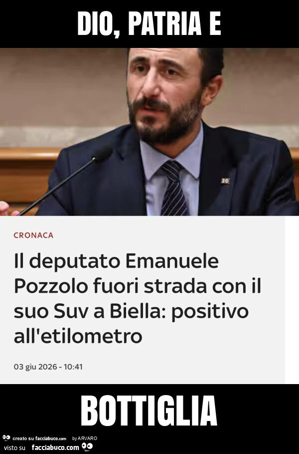 Dio, patria e bottiglia