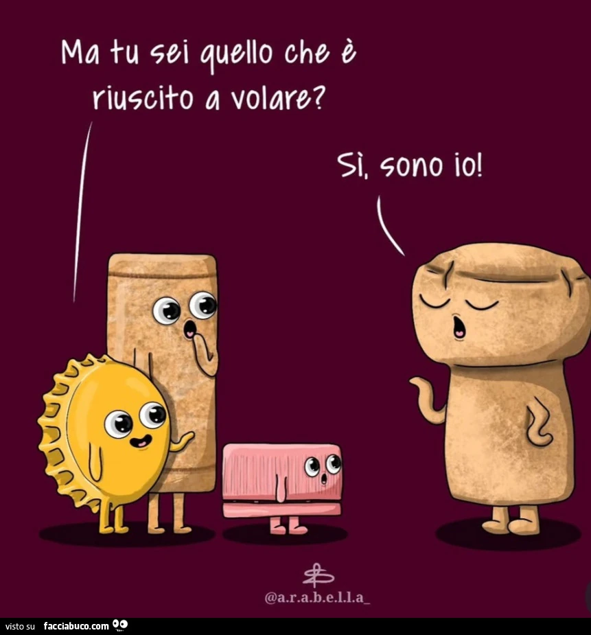 Ma tu sei quello che è riuscito a volare? Si, sono io