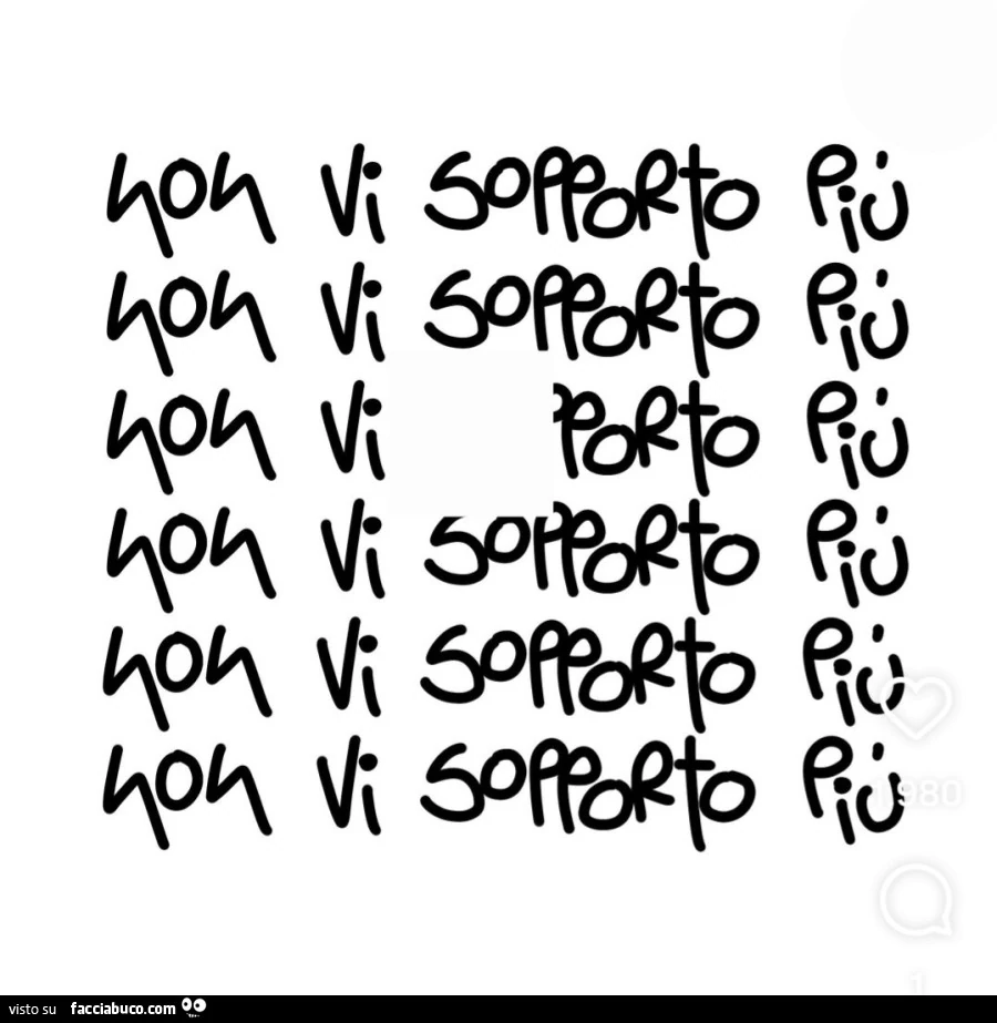 Non vi sopporto piรน