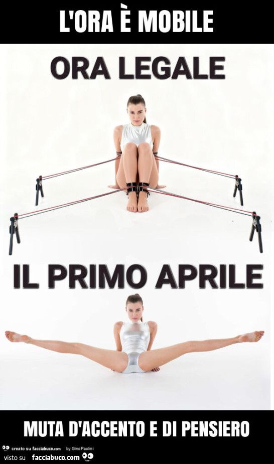 L'ora è mobile muta d'accento e di pensiero