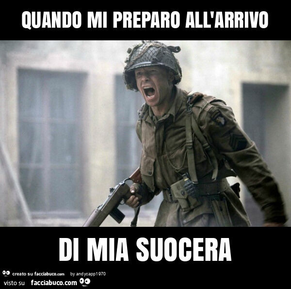 Quando mi preparo all'arrivo di mia suocera