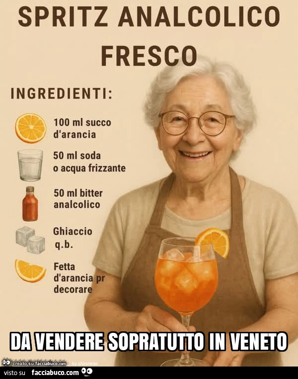 Da vendere sopratutto in veneto