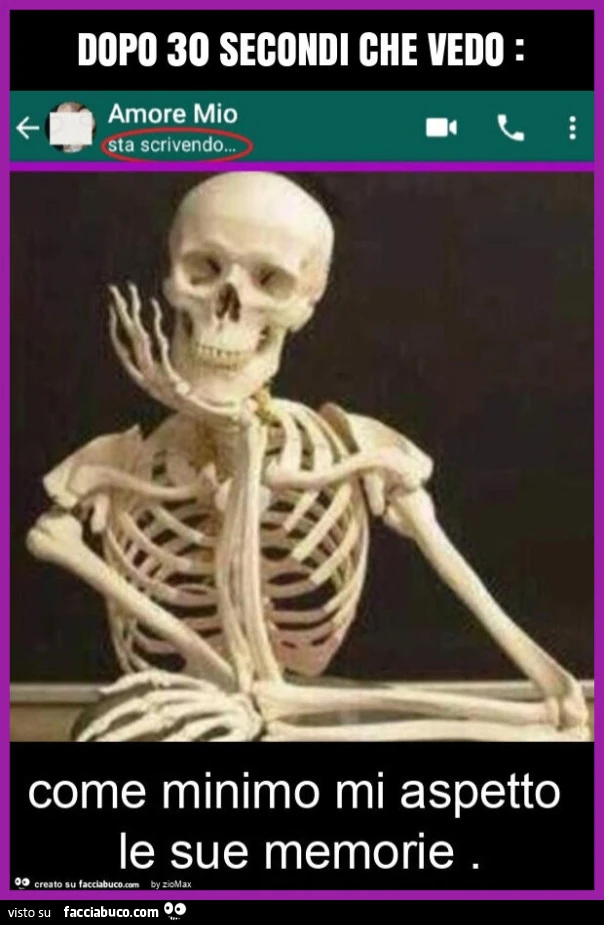 Dopo 30 secondi che vedo