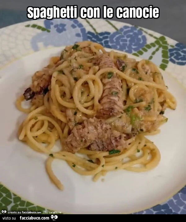 Spaghetti con le canocie