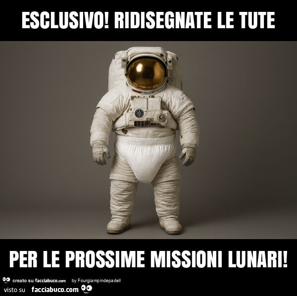 Esclusivo! Ridisegnate le tute per le prossime missioni lunari