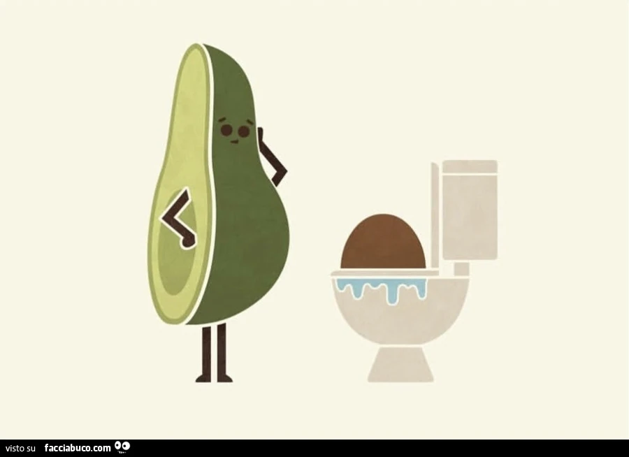 Avocado al cesso