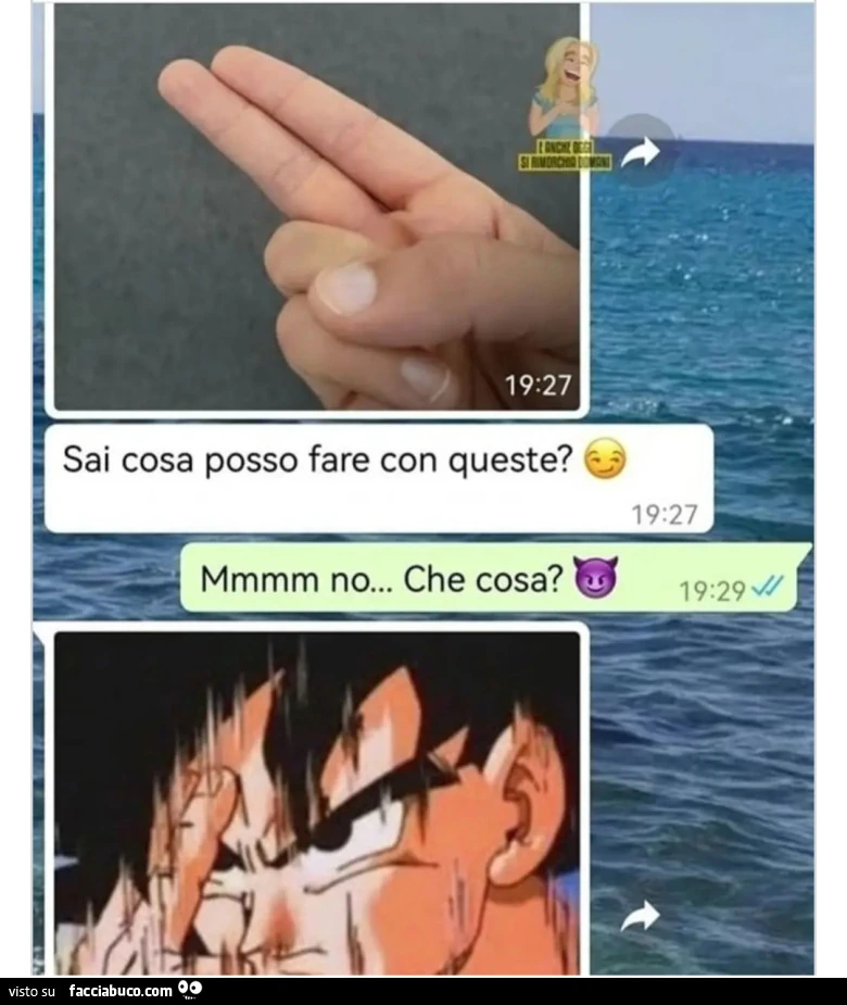 Sai cosa posso fare con queste mmmmm no che cosa goku